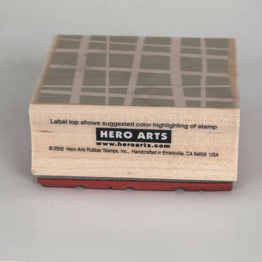 Hero Arts Rubber Stamp Crisscross Background Modern Grid Geometric Texture Cardmaking Scrapbook Paper Craft E2538