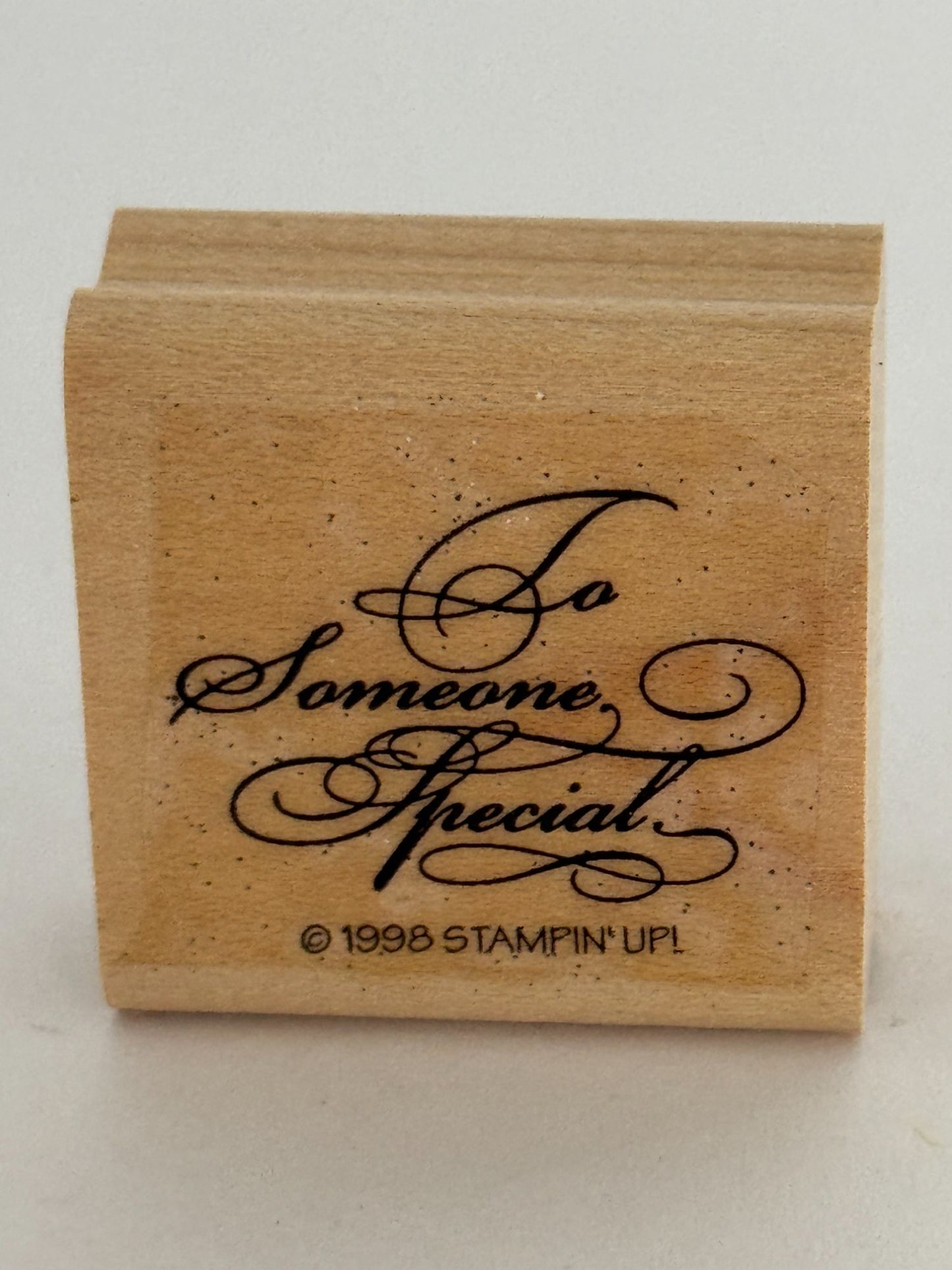 Stampin Up Rubber Stamp To Someone Special Gift Tag Card Making Words Friendship