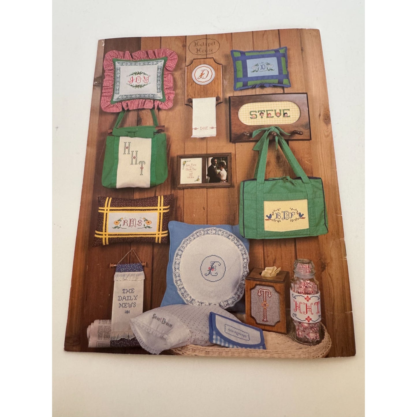 Hutspot House Cross Stitch Pattern Book Alphabets and Monograms 1980s by Tew