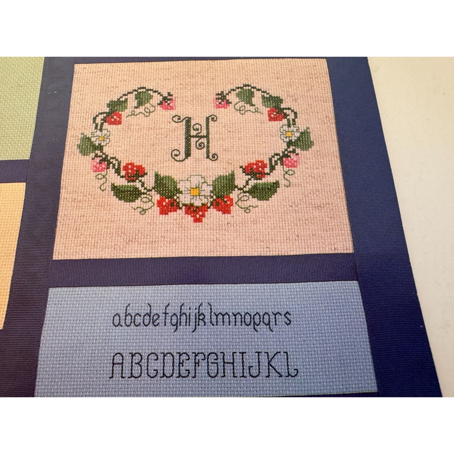 Hutspot House Cross Stitch Pattern Book Alphabets and Monograms 1980s by Tew