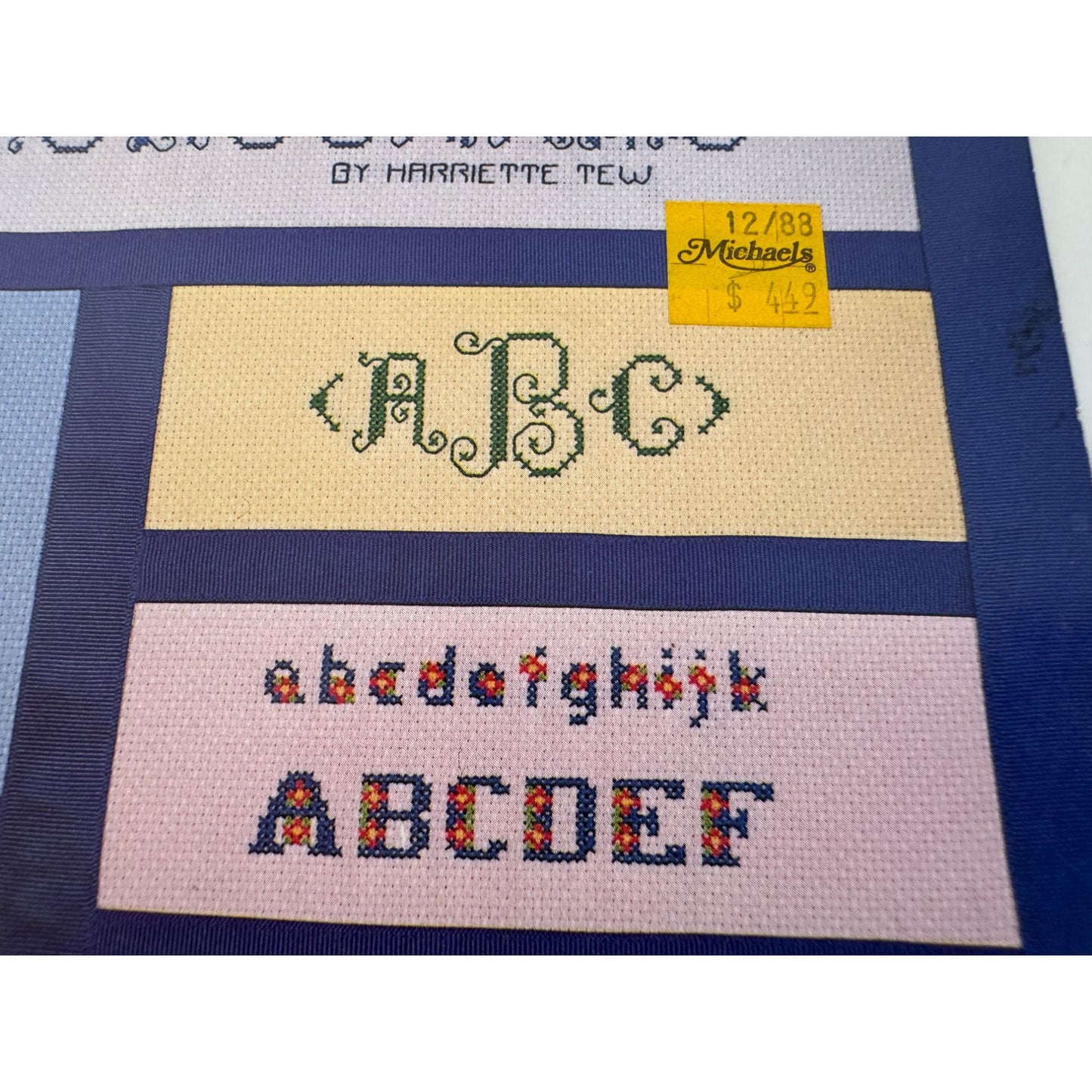 Hutspot House Cross Stitch Pattern Book Alphabets and Monograms 1980s by Tew