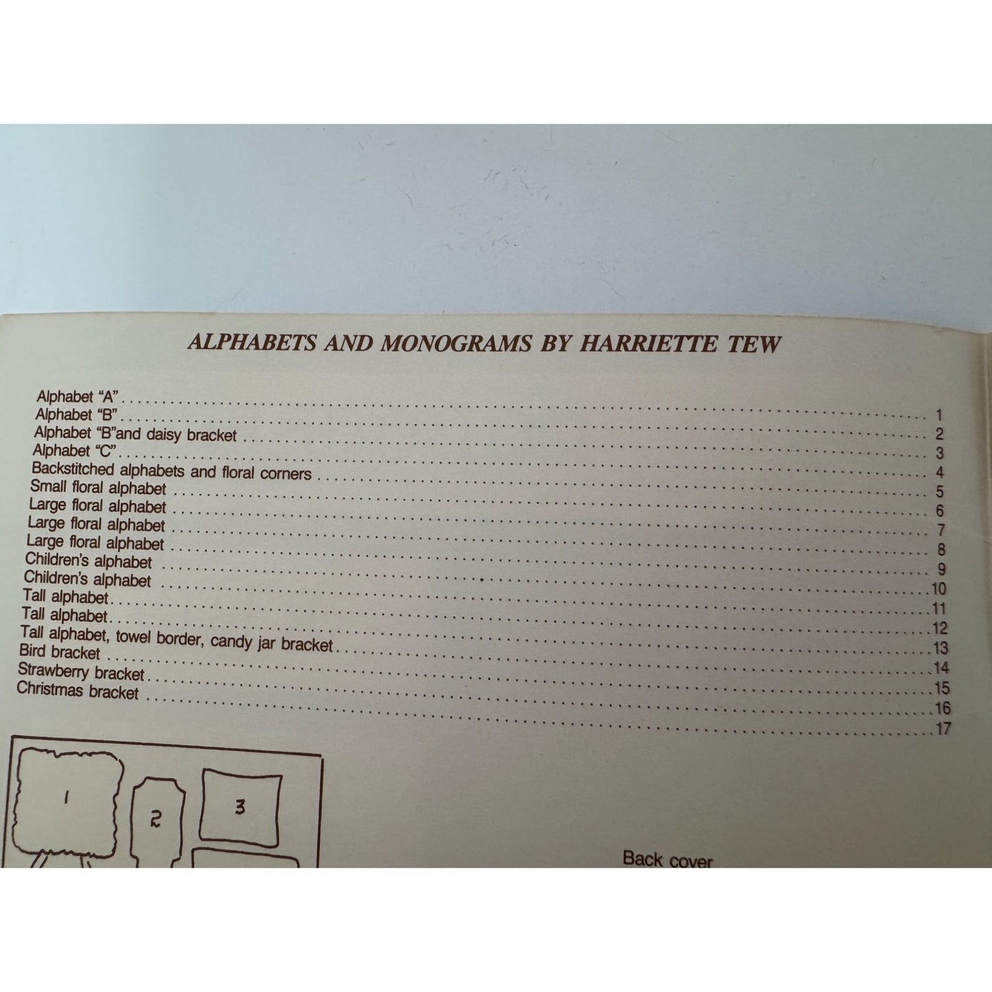 Hutspot House Cross Stitch Pattern Book Alphabets and Monograms 1980s by Tew