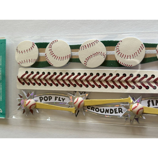Jolees Boutique Embellishments Baseball Boys Sports Scrapbook 11.5 inch Craft