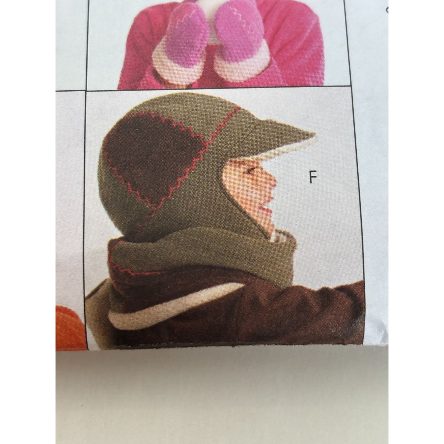 McCalls Sewing Pattern M5772 Kids Winter Hat Scarf Mittens Pompoms Girls Uncut