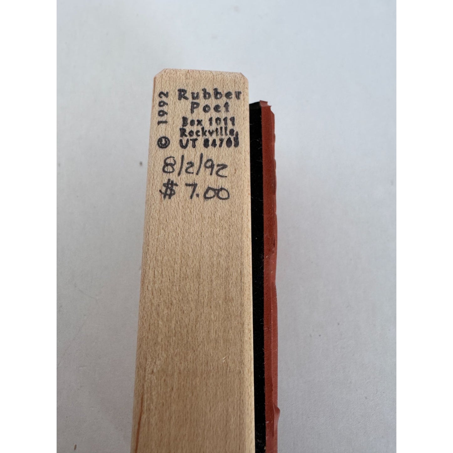 Rubber Poet Rubber Stamp Iris Flower Spring Garden Nature Easter Vertical Tall