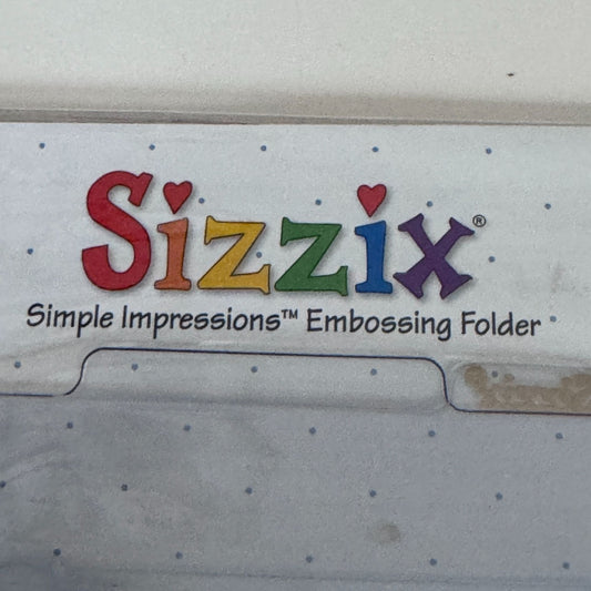 Sizzix Good Luck Embossing Folder Brass Stencil Counter Die Set Card Making Tool