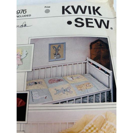 Kwik Sew Sewing Pattern 976 Tooth Fairy Pillow Bibs Baby Blankets Organizer UC