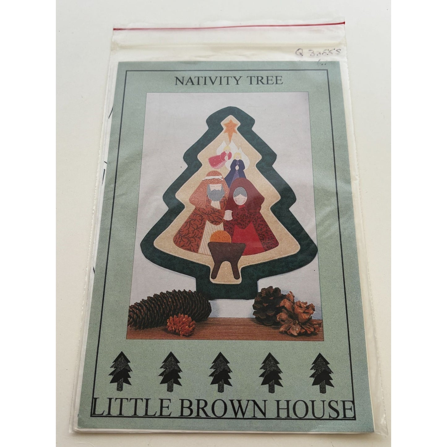 Little Brown House Quilting Pattern Nativity Tree Christmas Religious Christian