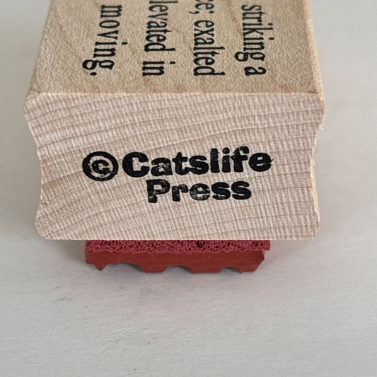 Catslife Press Rubber Wood Stamp Sublime Definition Dictionary Style Cardmaking Craft