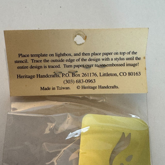 Heritage Handcrafts Embossing Brass Stencil Gift Bow Border Ribbon Paper Craft
