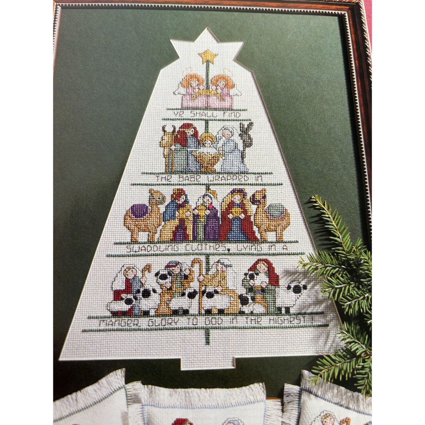For The Love Of Cross Stitch Magazine November 1991 Nativity Tree Christmas