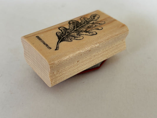 Stampin Up Rubber Stamp Oak Leaf Fall Season Nature Outdoors Craft Card Making