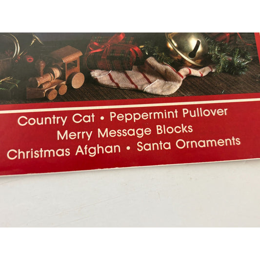 Leisure Arts Magazine Cross Stitch Knitting Patterns Christmas December 1991