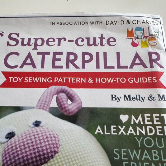Make and Sew Toys Sewing Patterns Super Cute Caterpillar Plush Stuffed Animals
