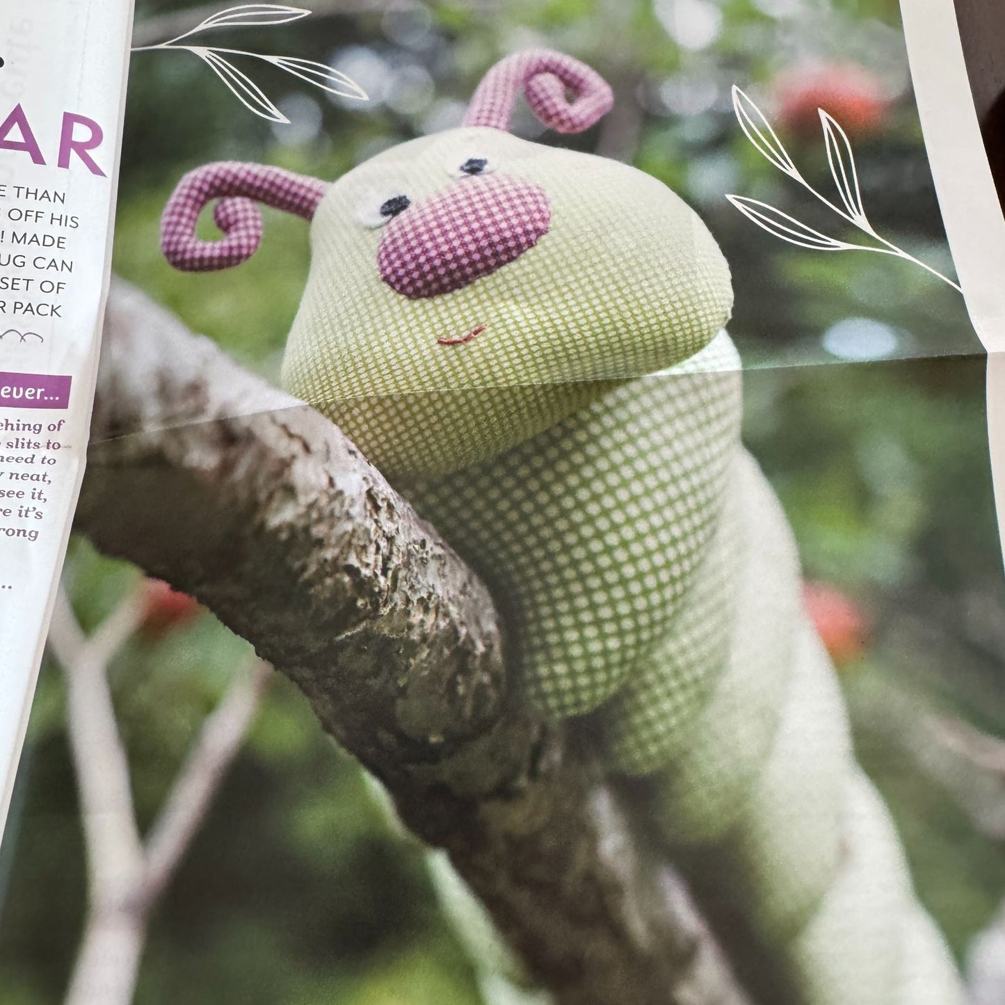 Make and Sew Toys Sewing Patterns Super Cute Caterpillar Plush Stuffed Animals