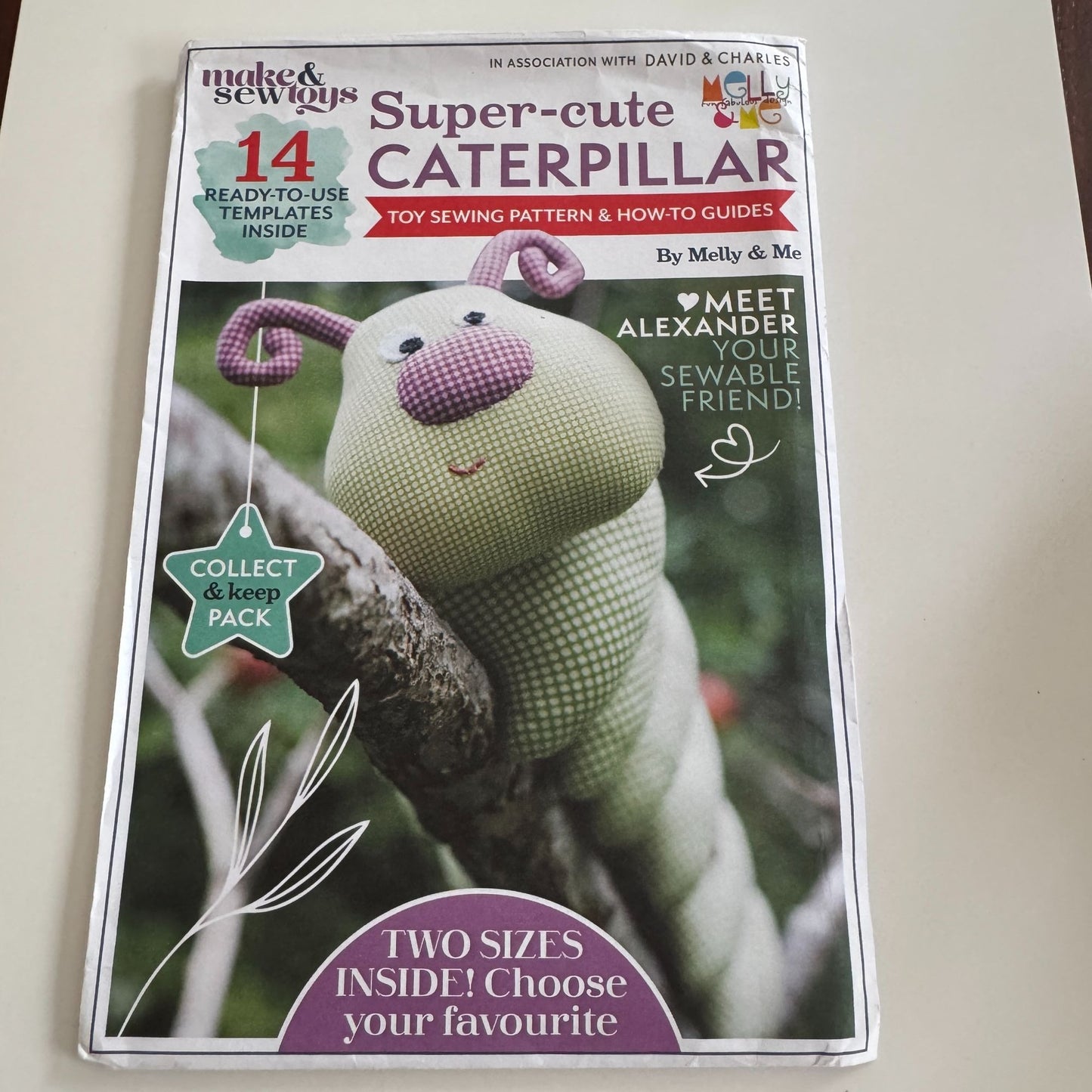 Make and Sew Toys Sewing Patterns Super Cute Caterpillar Plush Stuffed Animals