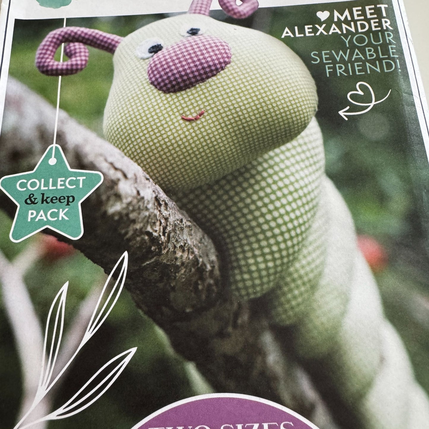 Make and Sew Toys Sewing Patterns Super Cute Caterpillar Plush Stuffed Animals