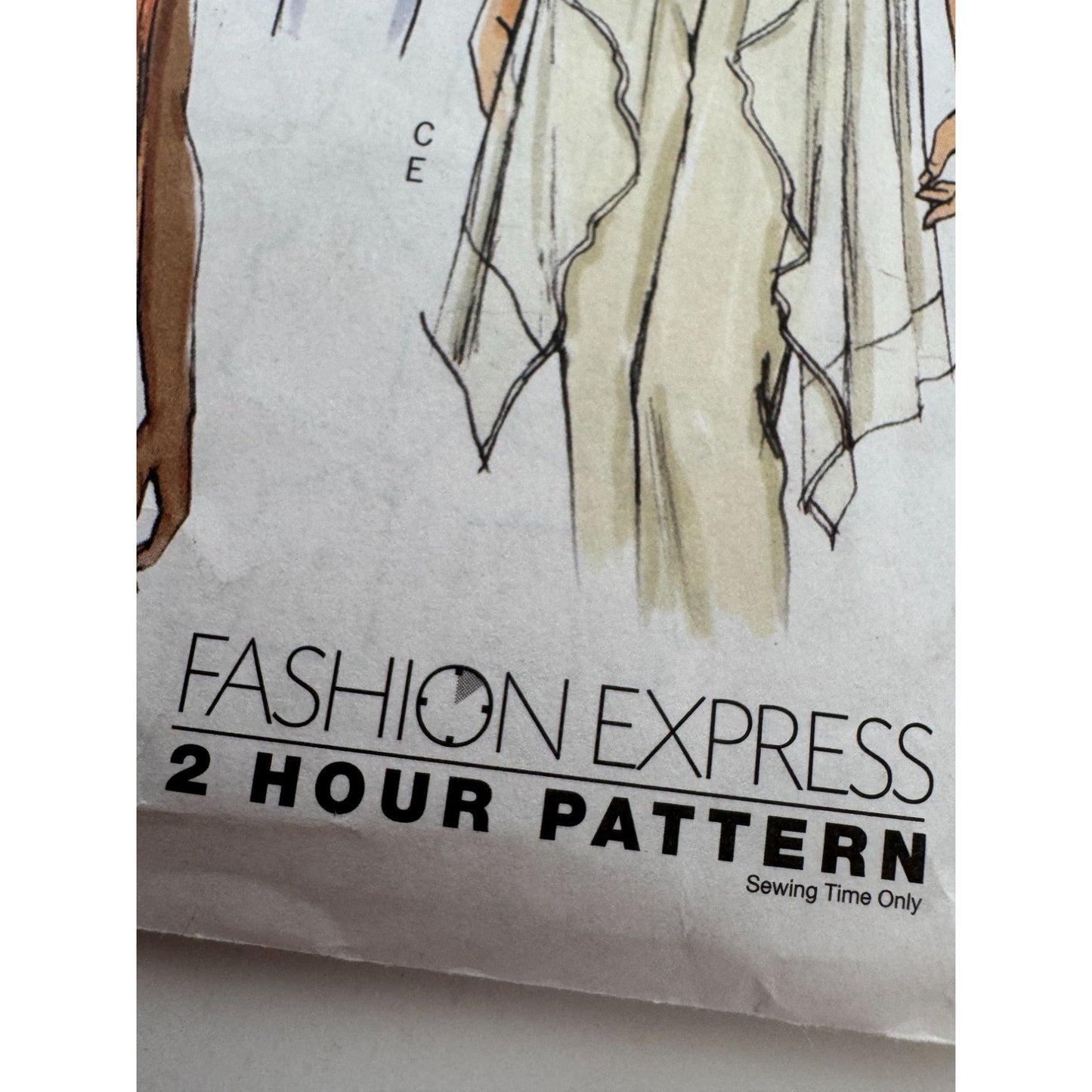 Butterick Sewing Pattern B4989 Tops Camisole Cascade Shawl Fast Easy L-XL Uncut