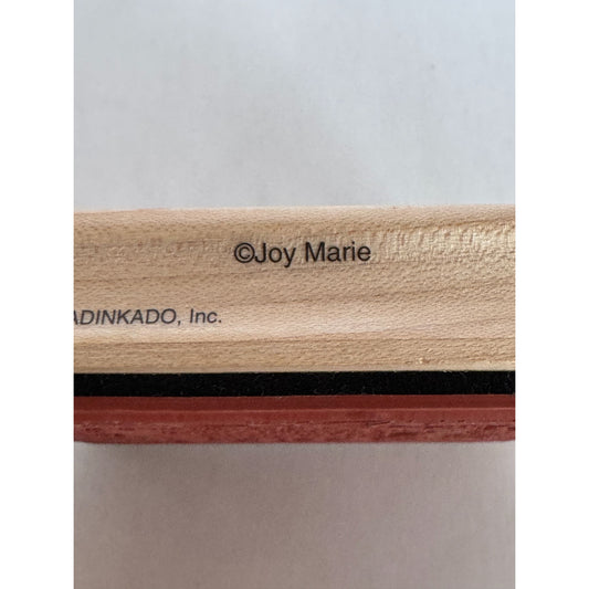 Inkadinkado Rubber Stamp Christmas Card Making Word Poem Sentiment Rhymes Square