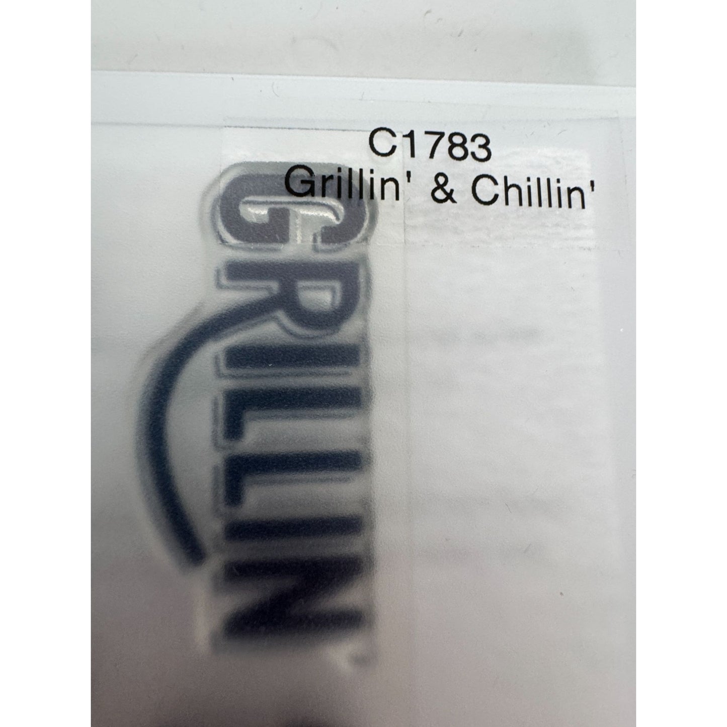 CTMH My Acrylix Acrylic Stamp Set Grillin and Chillin Grill Food Summer Hotdog