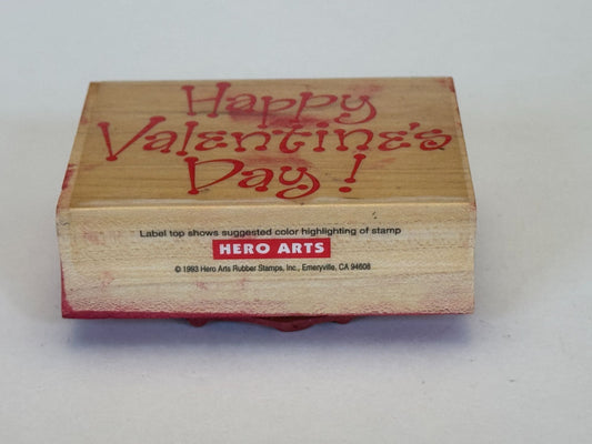 Hero Arts Rubber Stamp Happy Valentines Day Card Making Words Sentiment Crafting