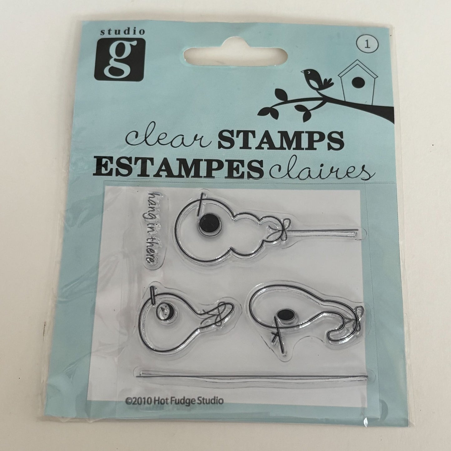 Studio G Clear Stamp Birdhouse Encouragement Support Hang In There Sentiment Small Get Well