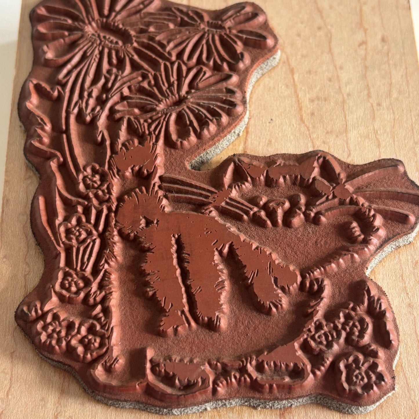 Penny Black Rubber Stamp Why Am I Smiling Cat Flower Garden Friends Card Making