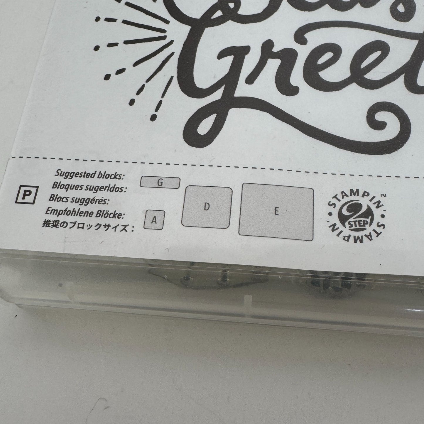 Stampin Up Acrylic Stamp Berry Merry Set Holiday Seasons Greetings Christmas
