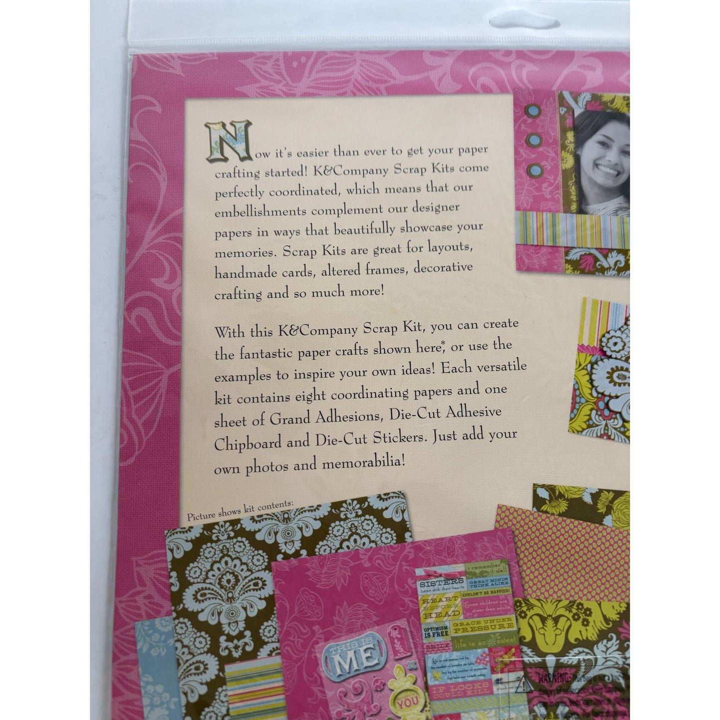 Amy Butler Scrap Kit by K&Company Scrapbooking Paper Sticker Layouts Card Making