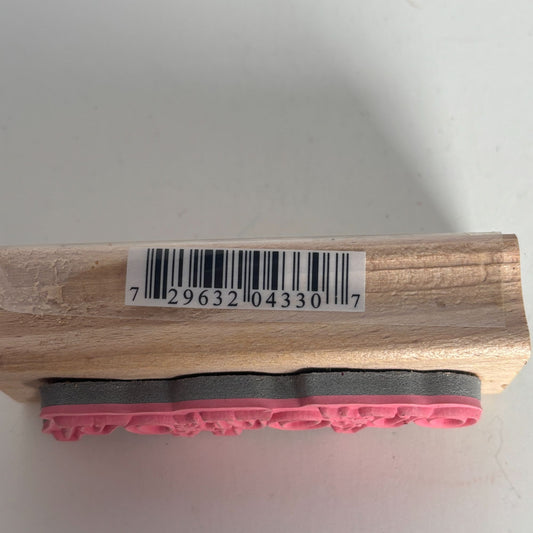 Studio G Rubber Stamp Ho Ho Ho Santa Greeting Holiday Christmas Card Making Word