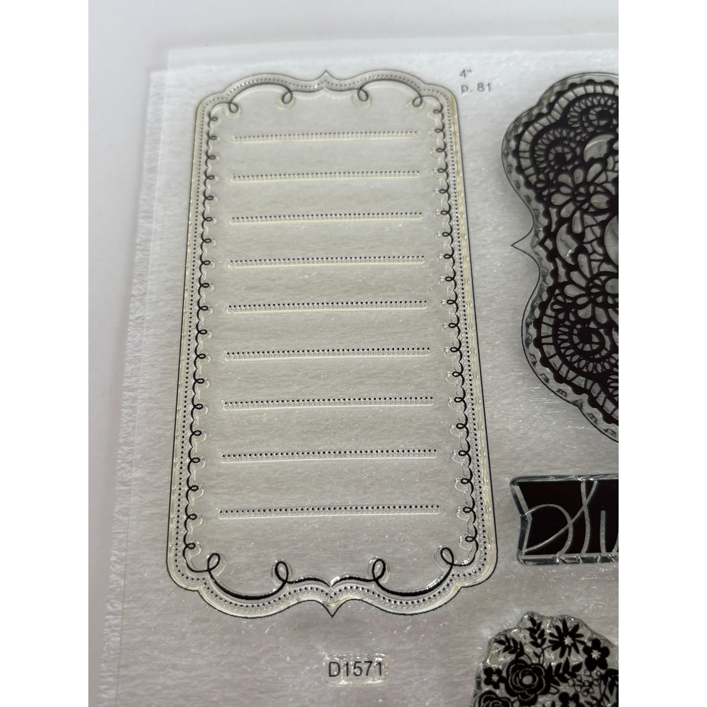 CTMH My Acrylix Acrylic Stamp Set Sweet and Lovely Cricut Bundle Heart Lovely