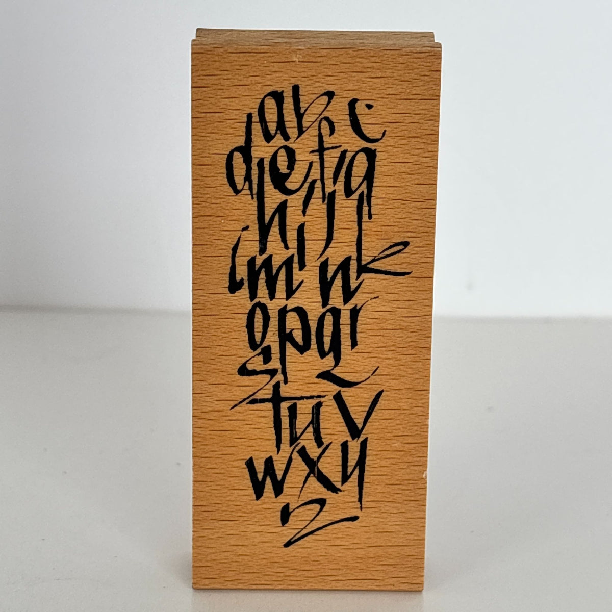 Club Stamp Rubber Stamp Wooden Alphabet Calligraphy Grunge Typography Cardmaking Junk Journaling Mixed Media
