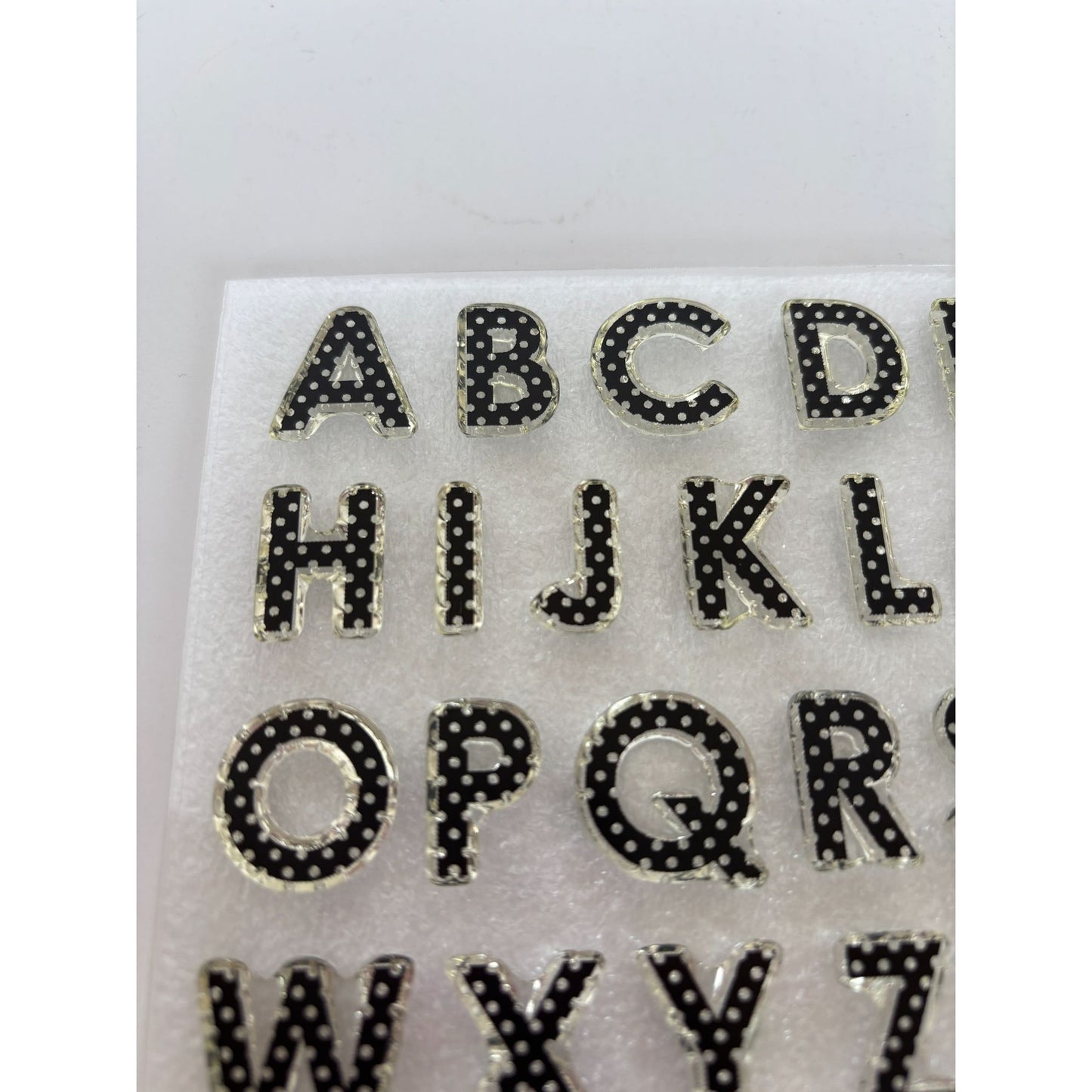 CTMH My Acrylix Acrylic Stamp Set Polka Dot Alphabet Letters Punctuation Marks