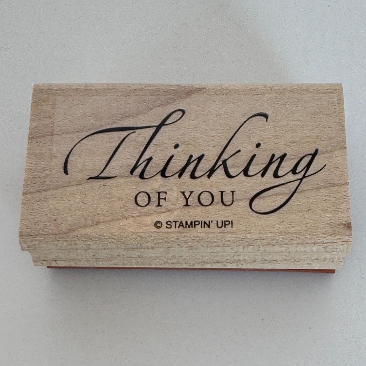Stampin Up Rubber Stamp Thinking Of You Card Making Words Care Kindness Friend