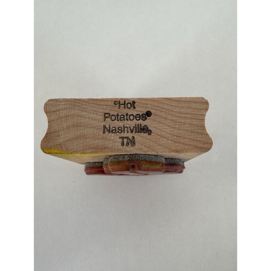 Hot Potatoes Rubber Stamp Leaf Swirl Card Making Background Design Nature Plant