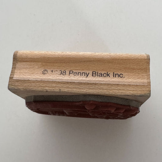 Penny Black Rubber Stamp Jolly Jack O Lantern Halloween Pumpkin Smile Patch