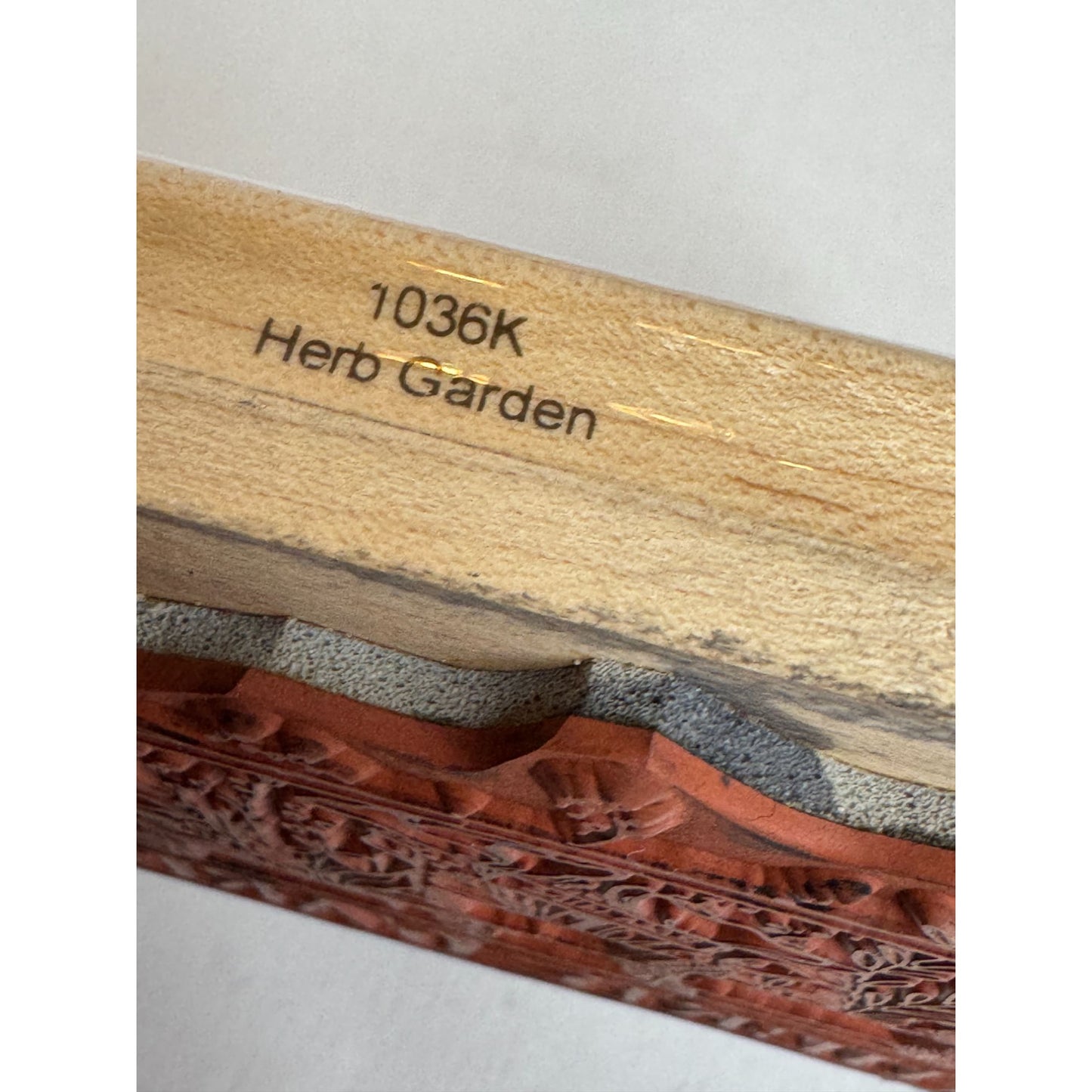 Penny Black Rubber Stamp Herb Garden Summer Cooking Rose Hips Elderberry Plants