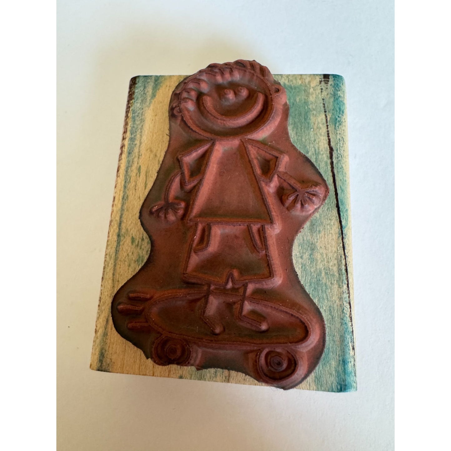 Me and My Big Ideas Rubber Stamp Boy On Skateboard Drew Kid Playing Summer Fun