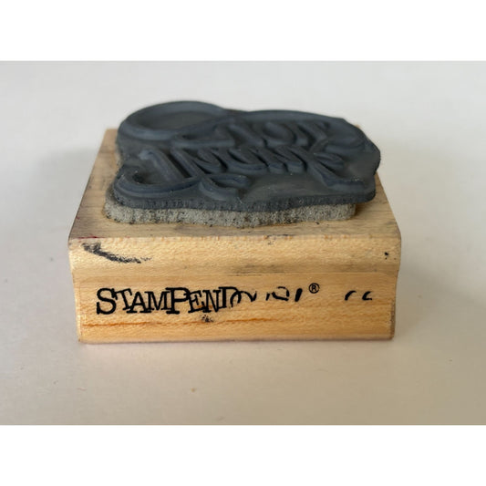 Stampendous Rubber Stamp Thank You Cardmaking Fancy Script Scrapbooking Supply Craft