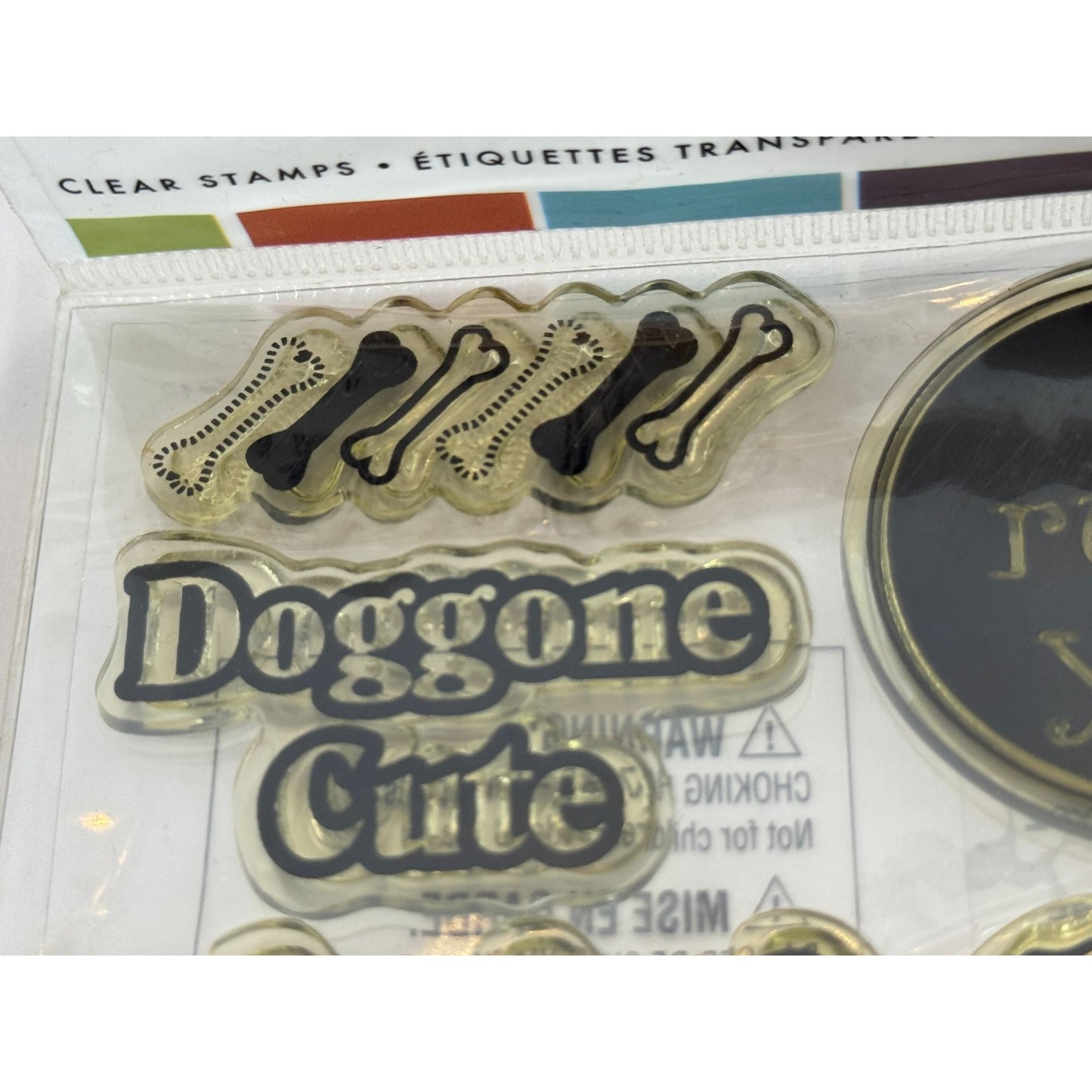 Image Tree Clear Stamps Set Dog Themed Woof I Ruff You Pun Love Doggone Cute Paw