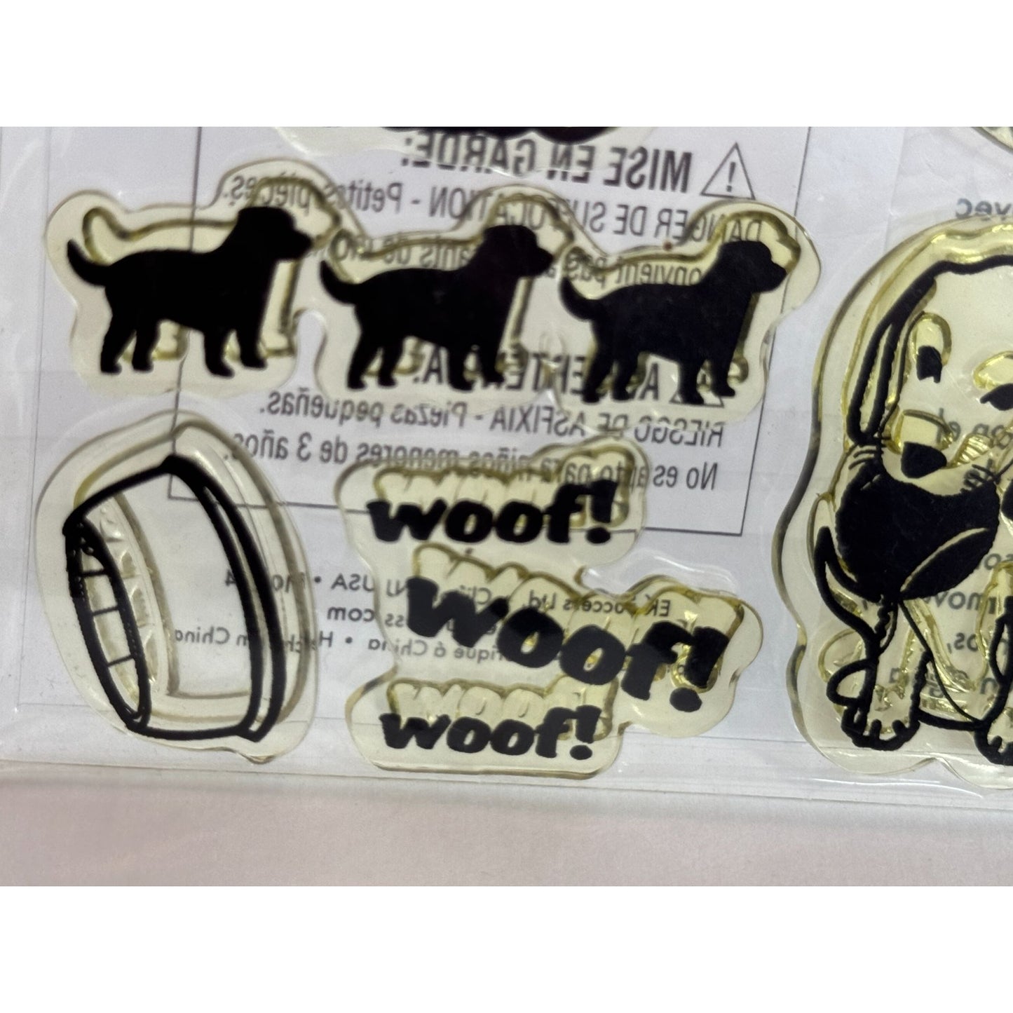 Image Tree Clear Stamps Set Dog Themed Woof I Ruff You Pun Love Doggone Cute Paw