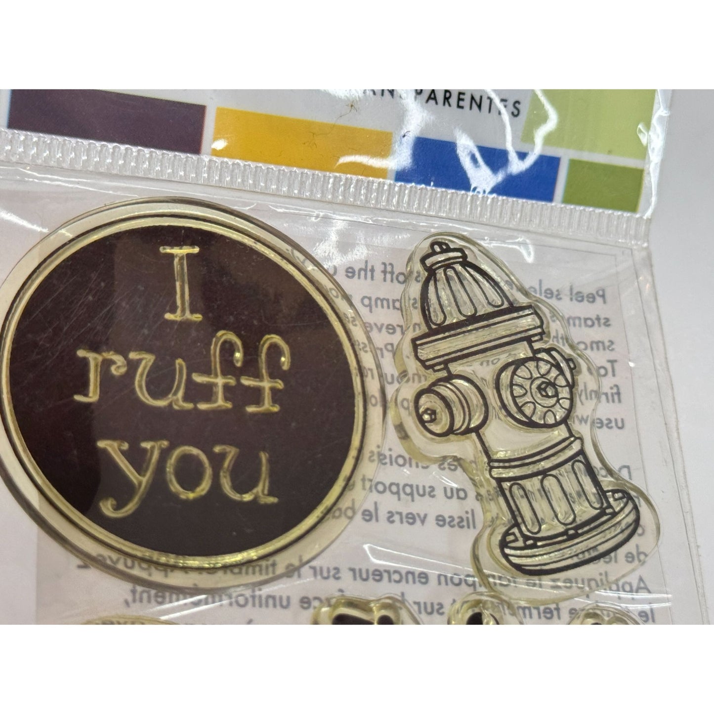 Image Tree Clear Stamps Set Dog Themed Woof I Ruff You Pun Love Doggone Cute Paw