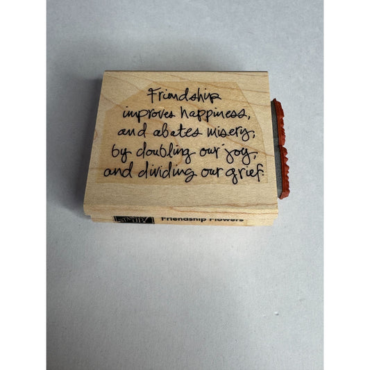 Stampin Up Friendship Card Making Words Sentiment Quote Happiness Joy Grief