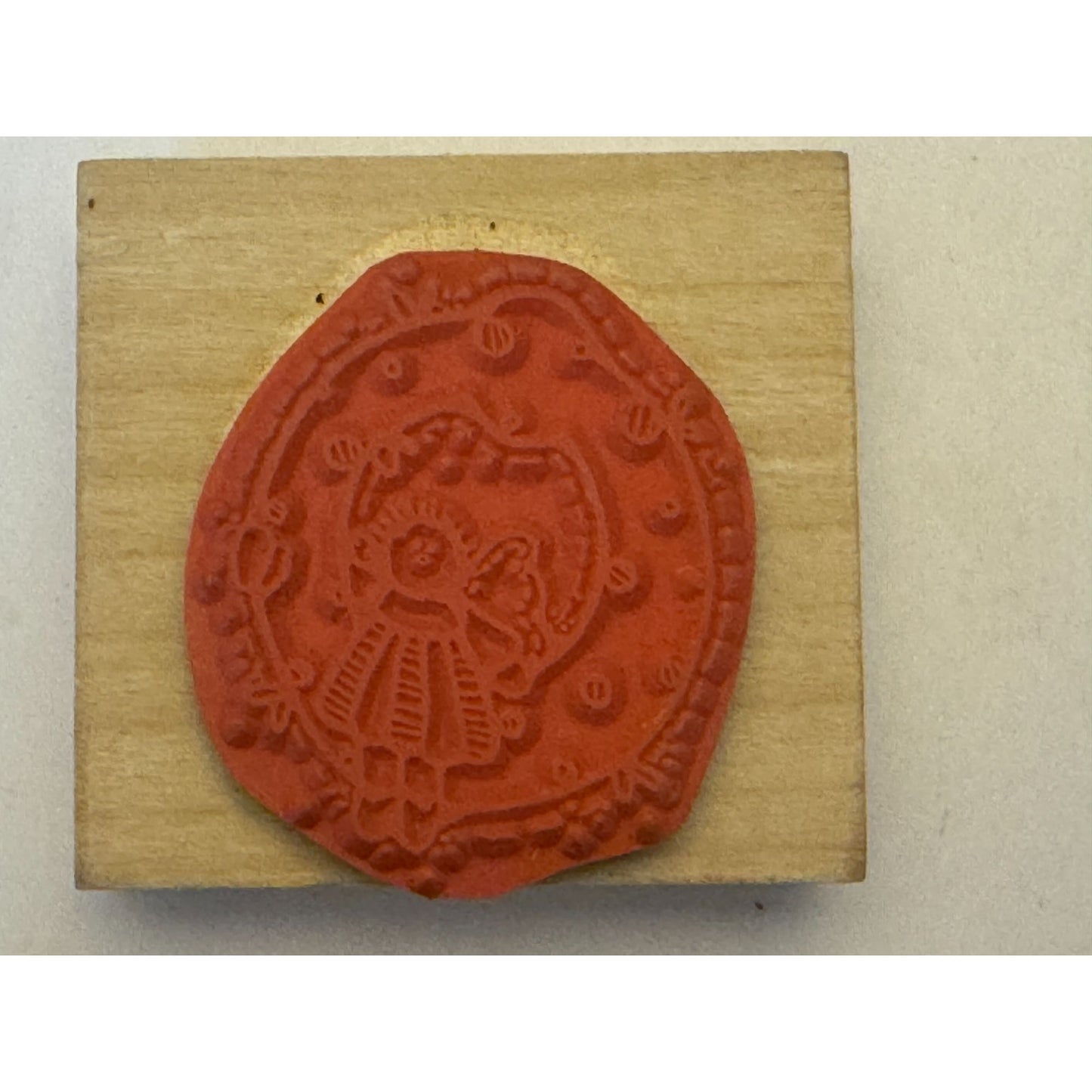 Hooks Lines and Inkers Rubber Stamp Letter O Dianne J Hook Wooden Block Crafting