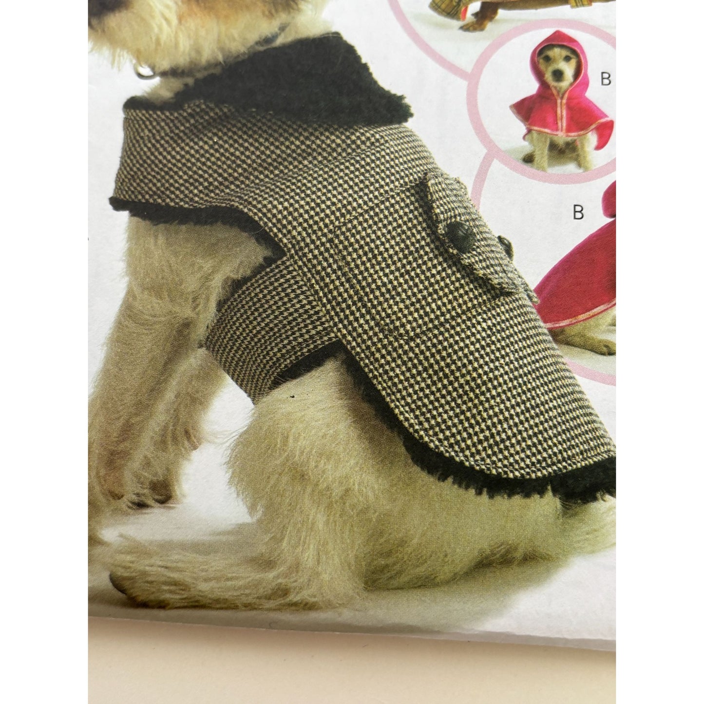 Butterick Sewing Pattern B4885 Dog Coat Pet Clothing Animal XS S M L 11-26 inch