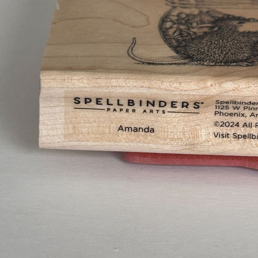 House Mouse Rubber Stamp Brew-Tiful Day Spellbinders Coffee Invitation Drink Cardmaking Caffeine Funny Wood