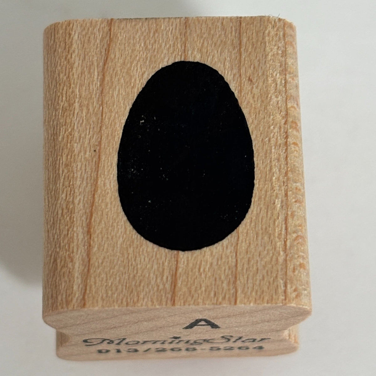 Morning Star Rubber Stamp Egg Farmhouse Homestead Jelly Bean Easter Cardmaking Craft Wood Mounted