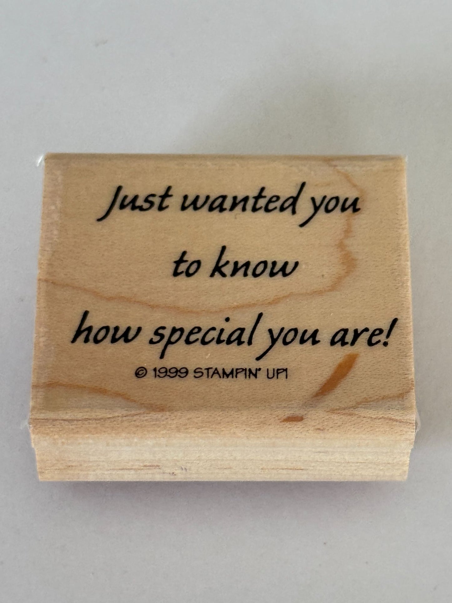 Stampin Up Rubber Stamp Friendship Card Making Words Friend Special Craft Wooden