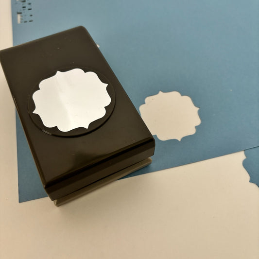 Stampin Up Paper Punch Label Me Lovely Bracket Shape Craft Tool Card Making Slim Scrapbooking
