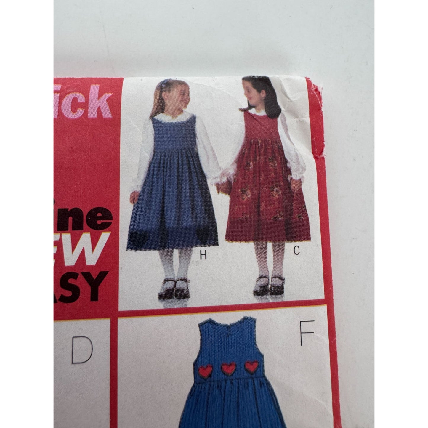 Butterick Sewing Pattern 6285 Jumper Blouse Top Outfit Girls 2 3 4 5 Uncut Easy